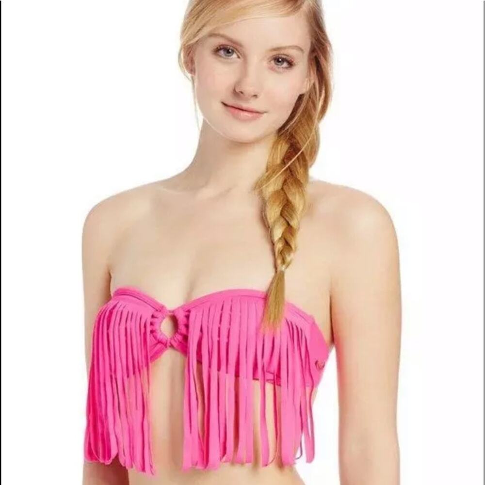 Roxy Surf Essentials Fringe Bandeau Bikini top